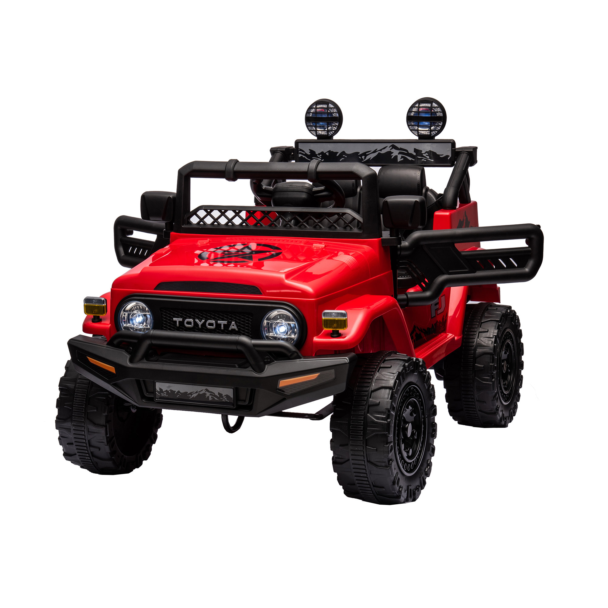 Licensed TOYOTA FJ Cruiser,12V Kids ride on car 2.4G W/Parents Remote Control,electric car for kids,