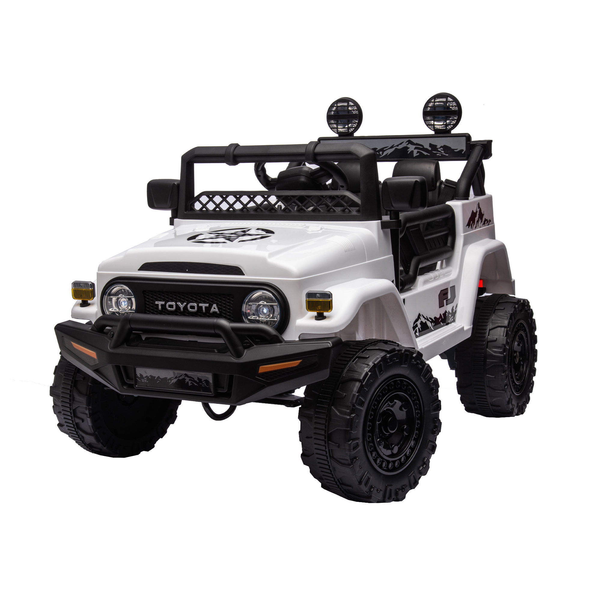 Licensed TOYOTA FJ Cruiser,12V Kids ride on car 2.4G W/Parents Remote Control,electric car for kids,
