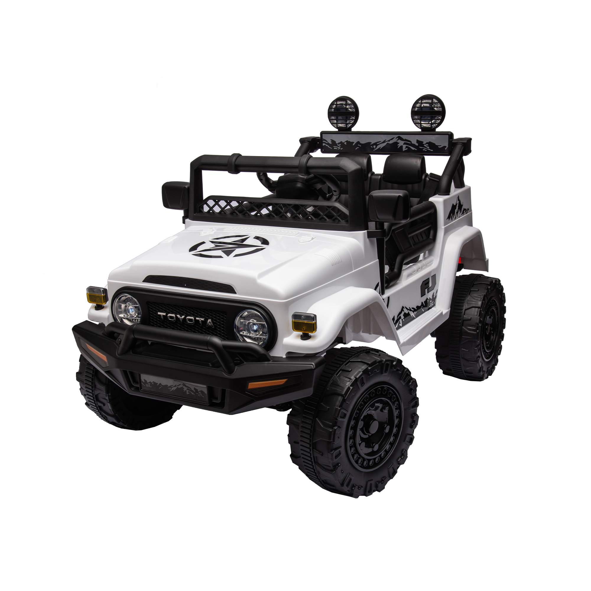 Licensed TOYOTA FJ Cruiser,12V Kids ride on car 2.4G W/Parents Remote Control,electric car for kids,