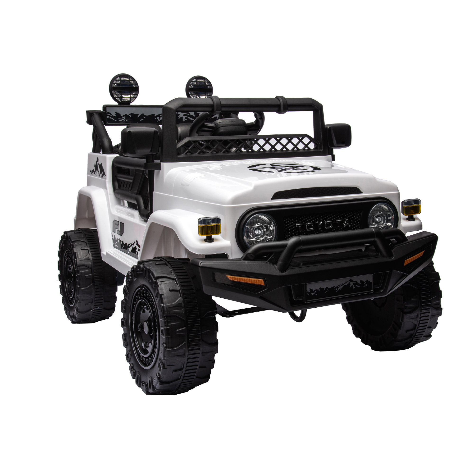 Licensed TOYOTA FJ Cruiser,12V Kids ride on car 2.4G W/Parents Remote Control,electric car for kids,