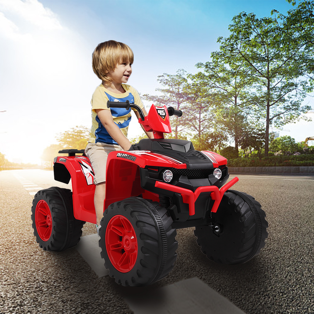 LEADZM LZ-9955 ALL Terrain Vehicle Dual Drive Battery 12V7AH*1 without Remote Control with Slow Start Black & Red