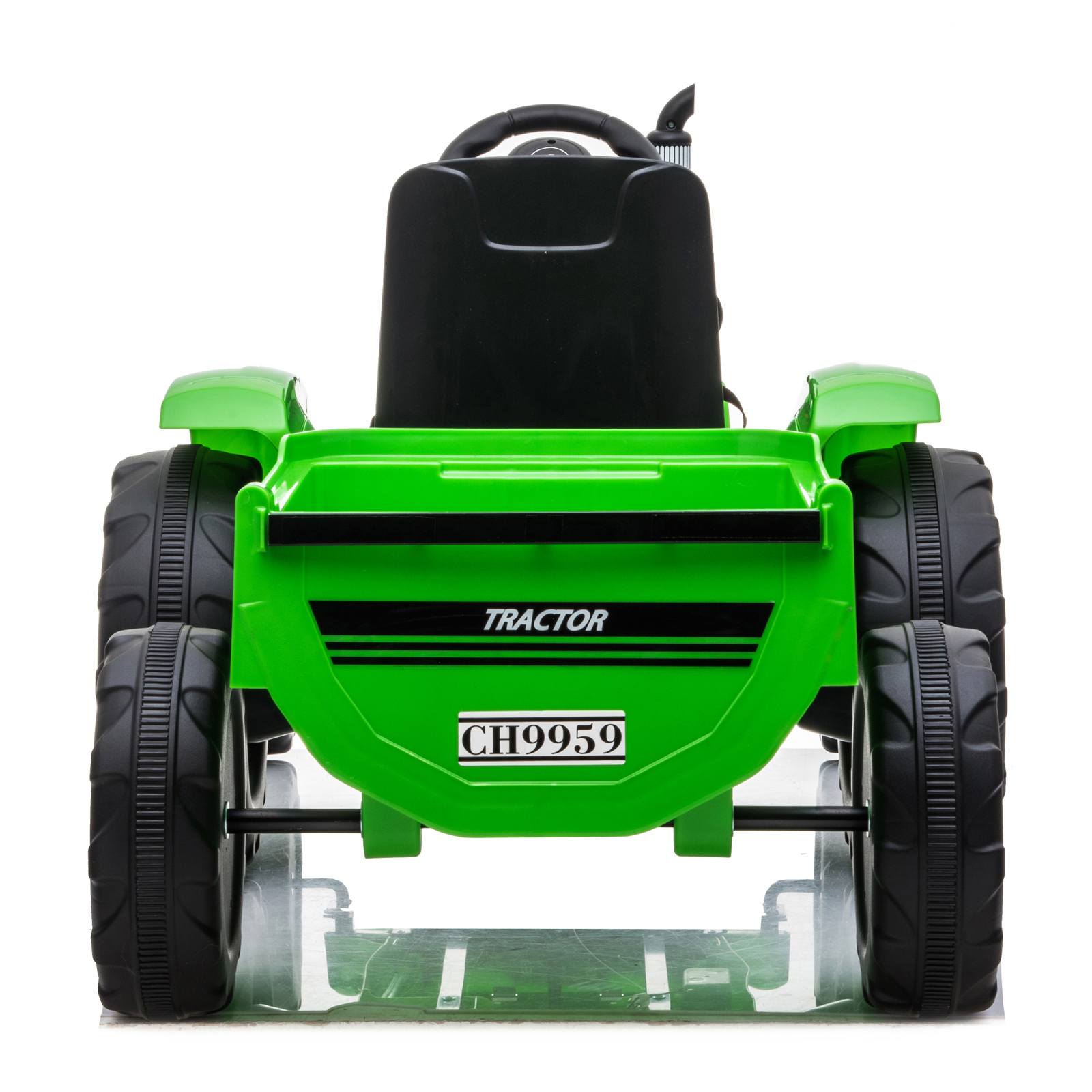 Toy Tractor with Trailer,3-Gear-Shift Ground Loader Ride On with LED Lights