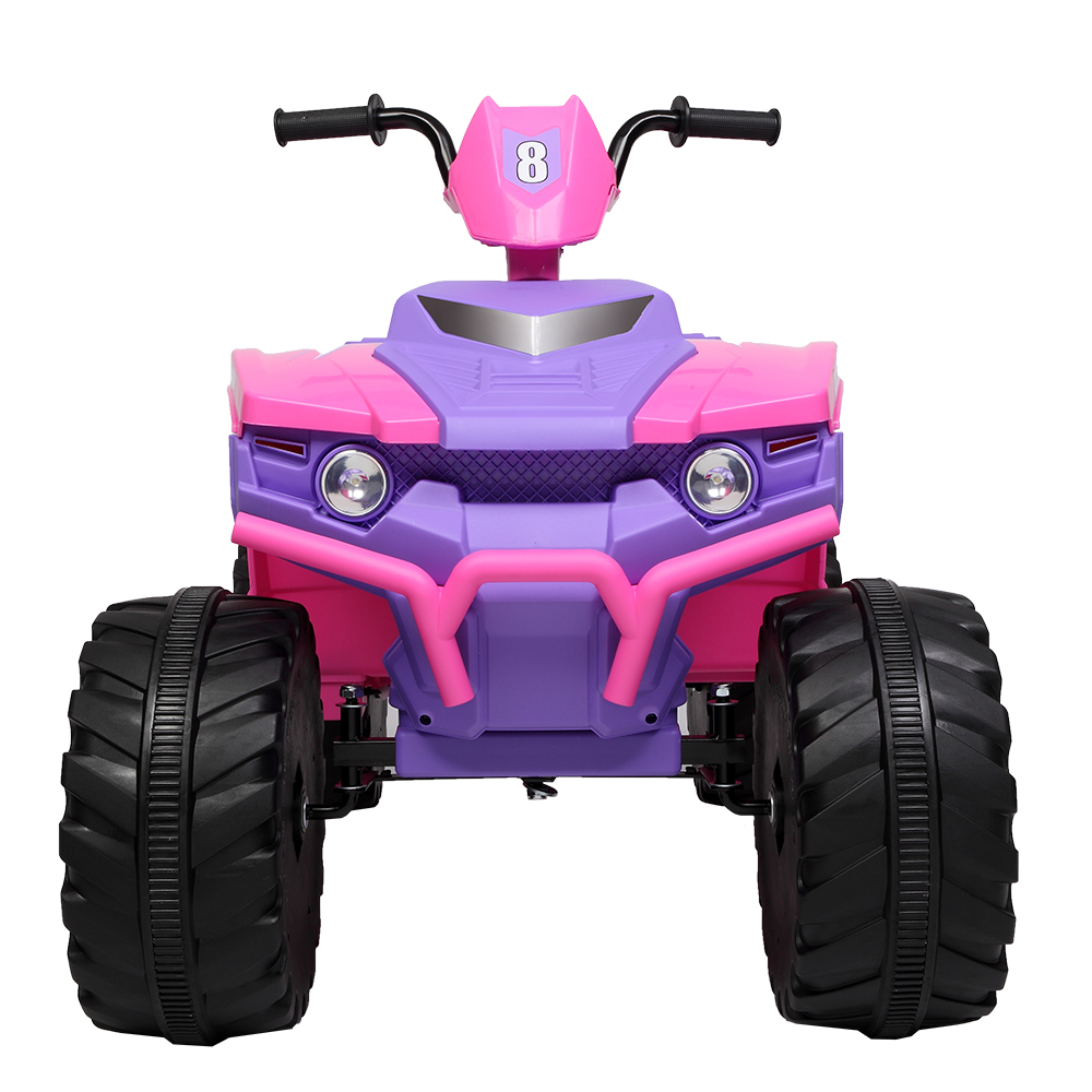 LEADZM LZ-9955 ALL Terrain Vehicle Dual Drive Battery 12V7AH*1 without Remote Control with Slow Start Pink & purple
