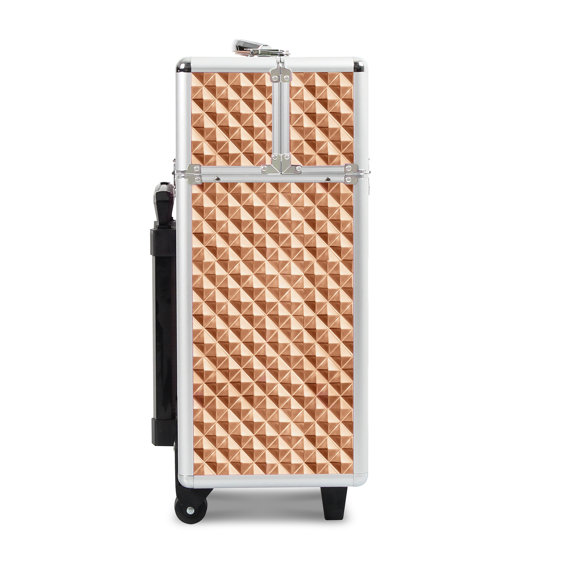 Rolling Makeup Case with Drawers, Makeup Trolley Case With Wheels Makeup Travel Case Organizer