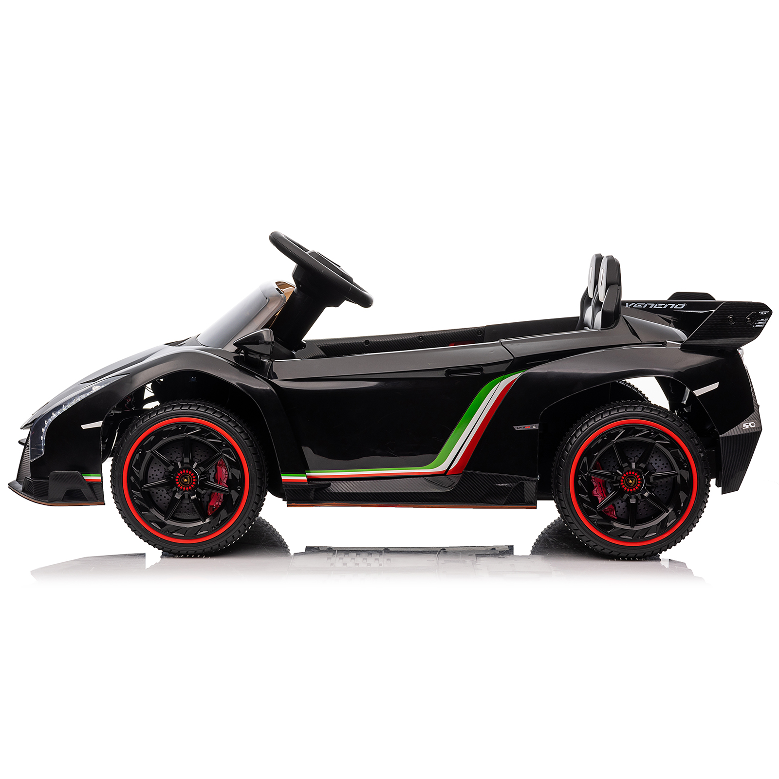 LEADZM Lamborghini Poison Small Dual Drive 12V 4.5AH with 2.4G Remote Control Sports Car Electric Ca