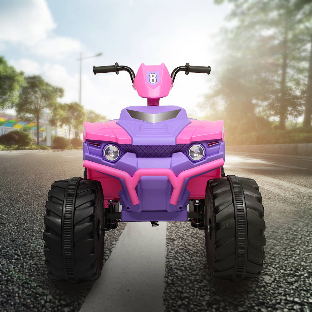 LEADZM LZ-9955 ALL Terrain Vehicle Dual Drive Battery 12V7AH*1 without Remote Control with Slow Start Pink & purple