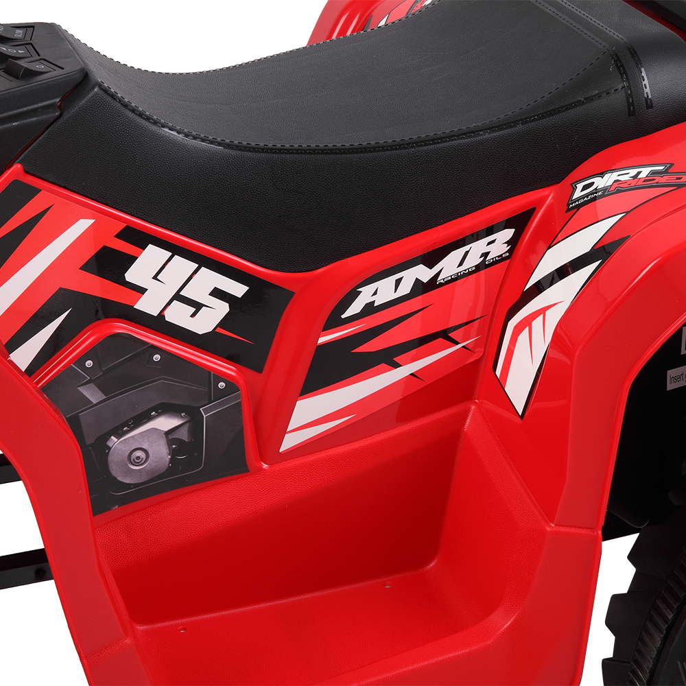 LEADZM LZ-9955 ALL Terrain Vehicle Dual Drive Battery 12V7AH*1 without Remote Control with Slow Start Black & Red