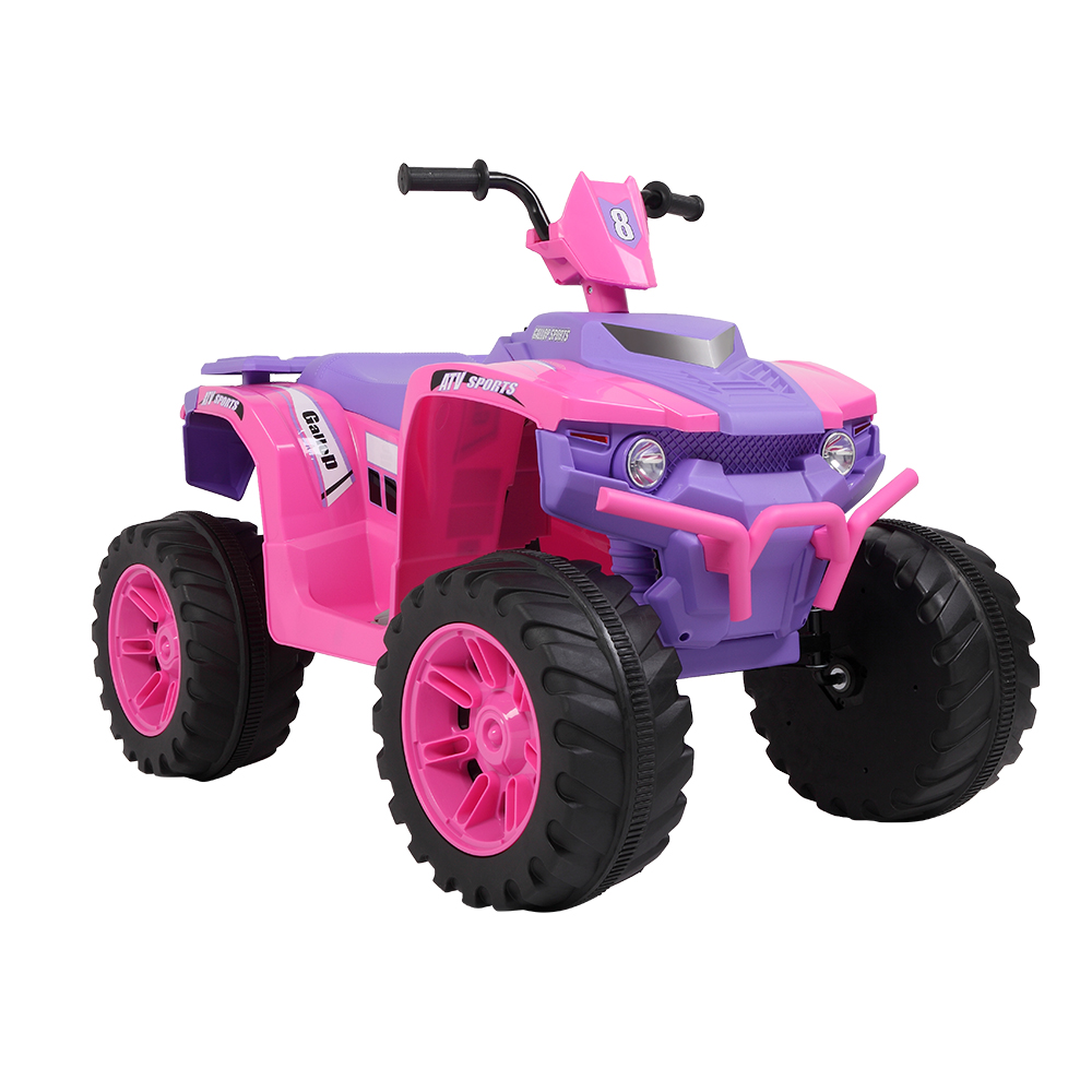 LEADZM LZ-9955 ALL Terrain Vehicle Dual Drive Battery 12V7AH*1 without Remote Control with Slow Start Pink & purple