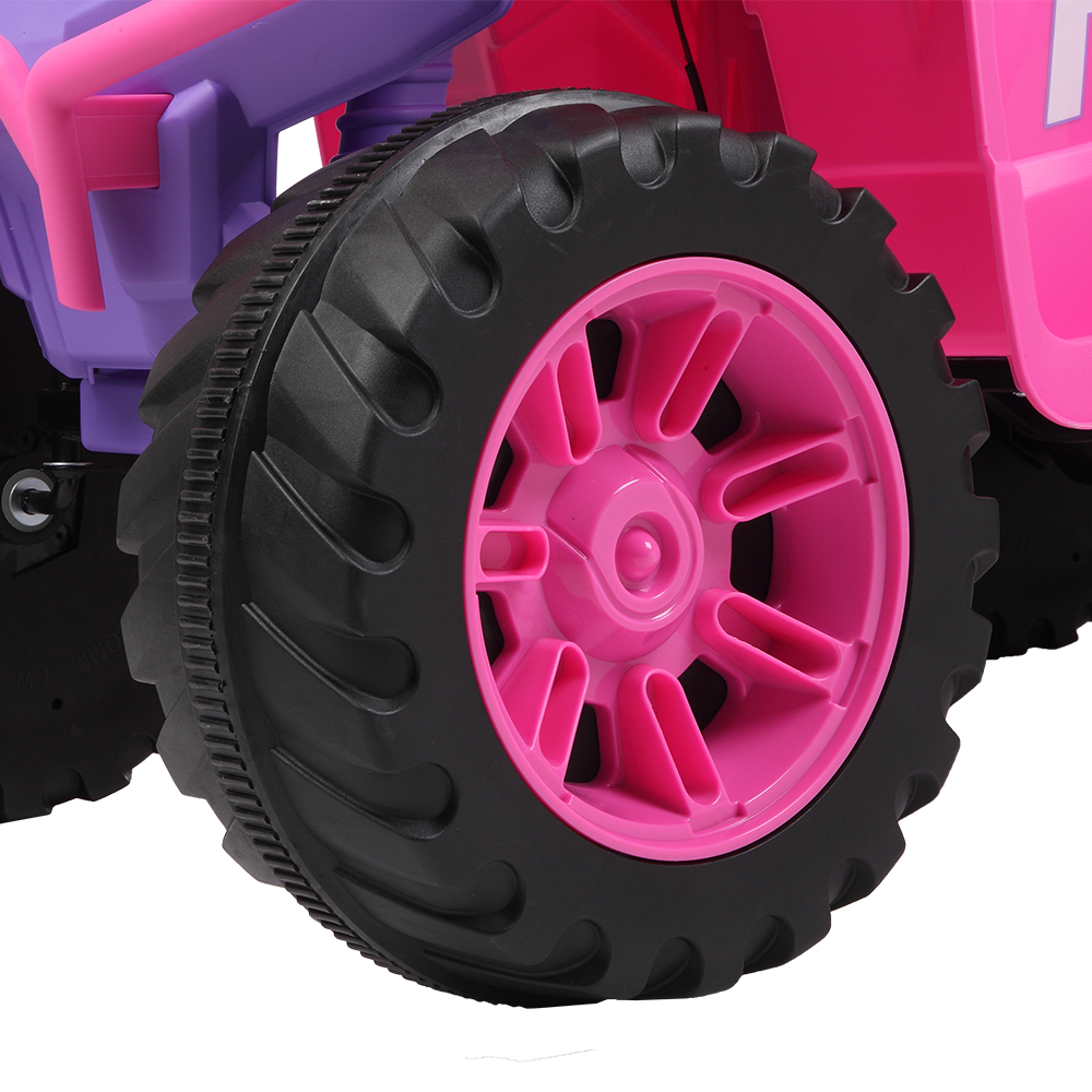 LEADZM LZ-9955 ALL Terrain Vehicle Dual Drive Battery 12V7AH*1 without Remote Control with Slow Start Pink & purple