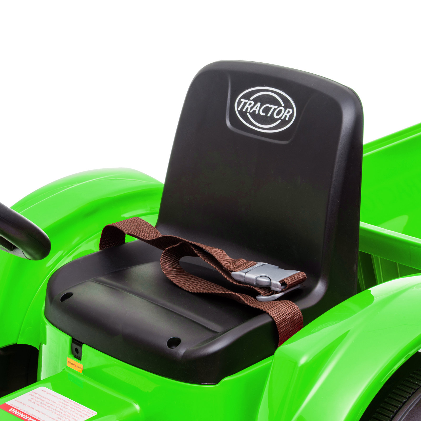 Toy Tractor with Trailer,3-Gear-Shift Ground Loader Ride On with LED Lights