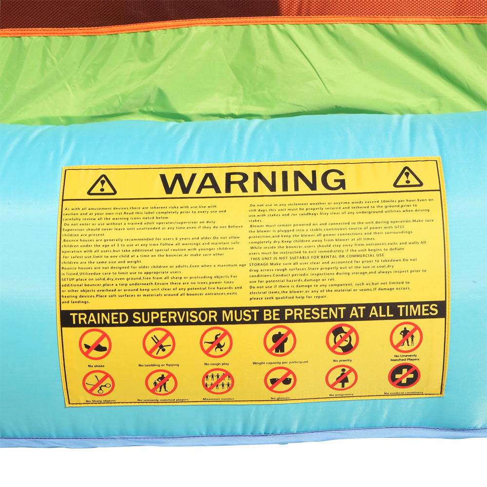 New Inflatable Bounce House, Slide Bouncer with Pool Area ,Climbing Wall, Large Jumping Area