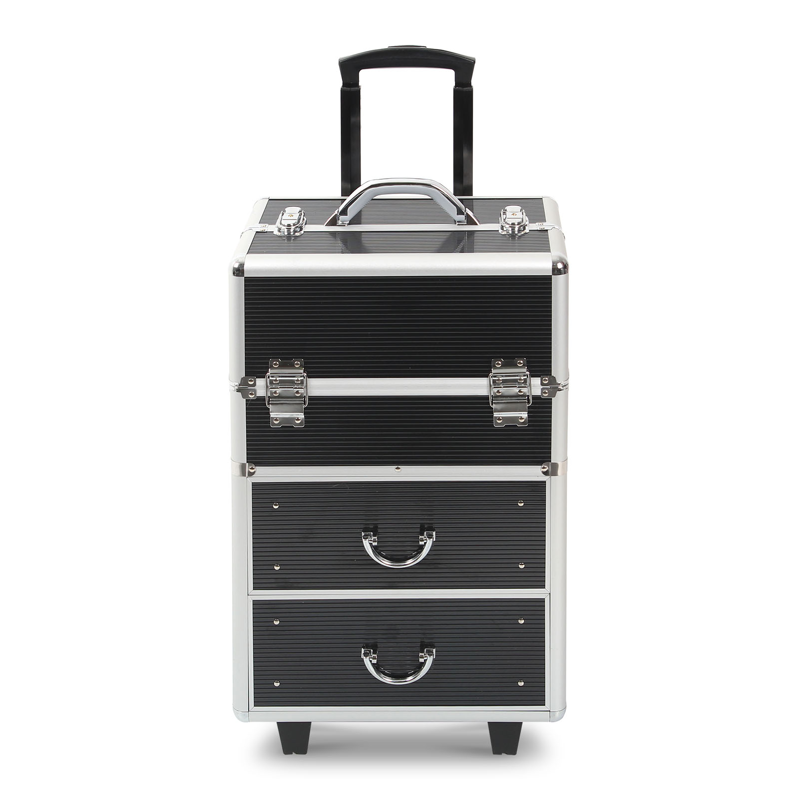 Rolling Makeup Case with Drawers, Makeup Trolley Case With Wheels Makeup Travel Case Organizer