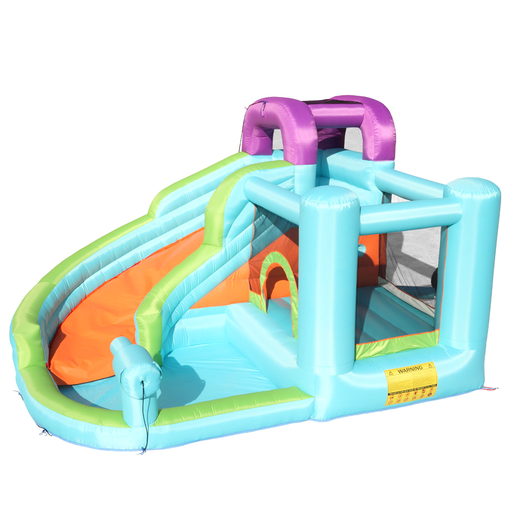 New Inflatable Bounce House, Slide Bouncer with Pool Area ,Climbing Wall, Large Jumping Area