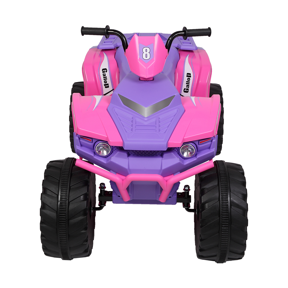 LEADZM LZ-9955 ALL Terrain Vehicle Dual Drive Battery 12V7AH*1 without Remote Control with Slow Start Pink & purple