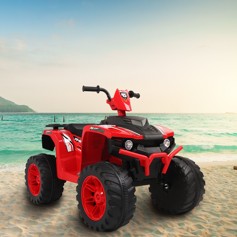 LEADZM LZ-9955 ALL Terrain Vehicle Dual Drive Battery 12V7AH*1 without Remote Control with Slow Start Black & Red