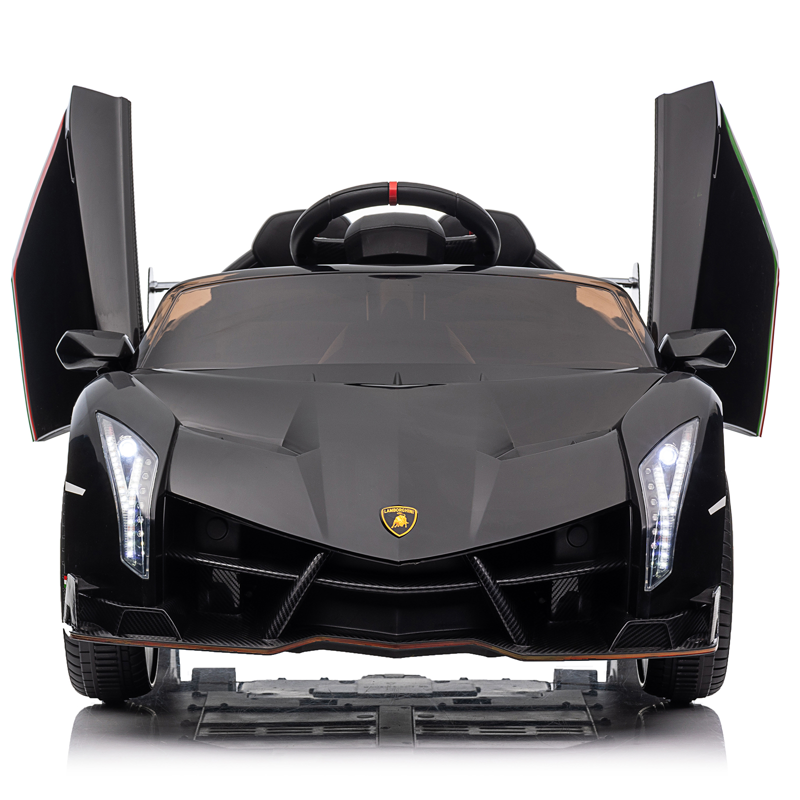 LEADZM Lamborghini Poison Small Dual Drive 12V 4.5AH with 2.4G Remote Control Sports Car Electric Ca