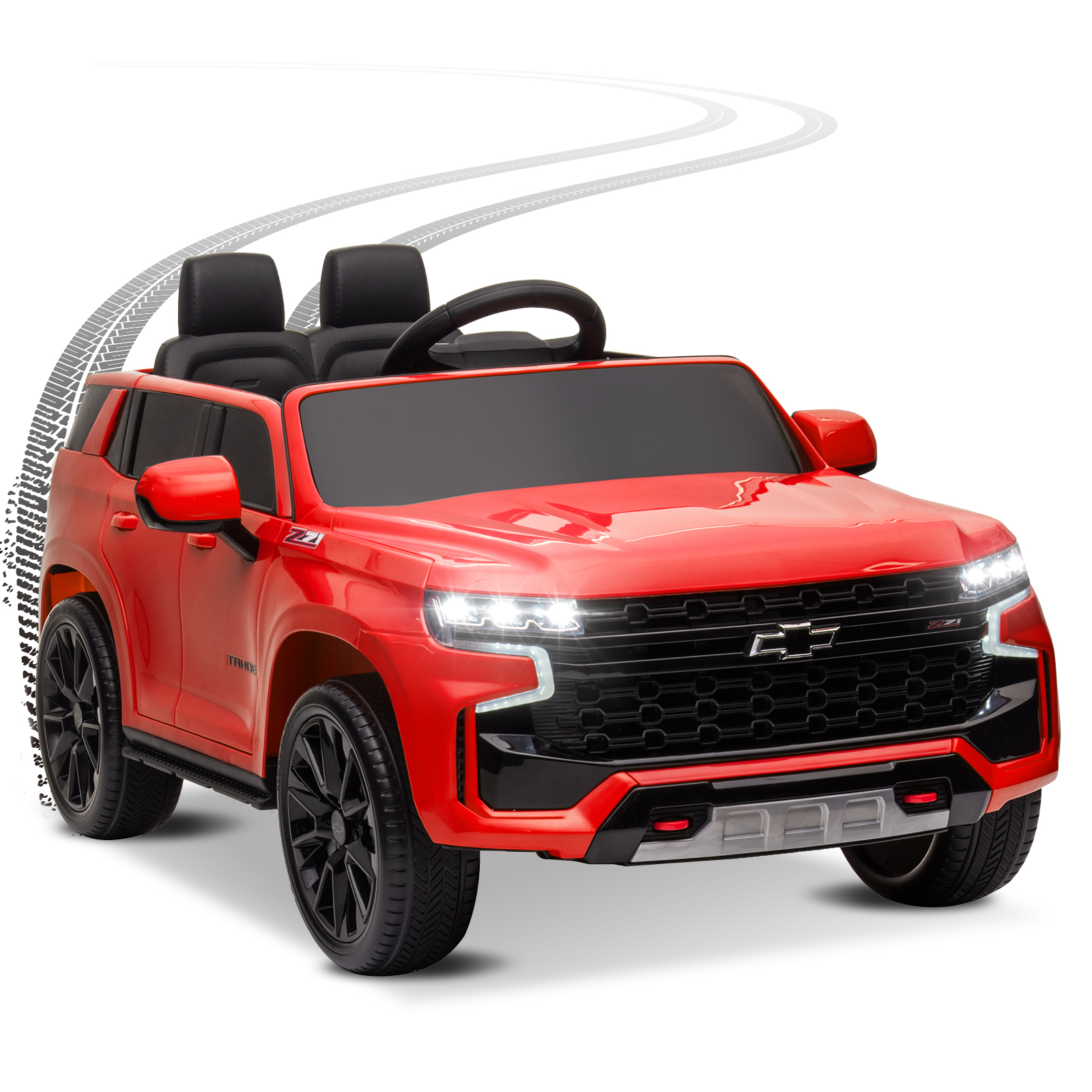 LEADZM Dual Drive 12.00V 7A.h with 2.4G Remote Control HL588 Chevrolet Tahoe SUV Red