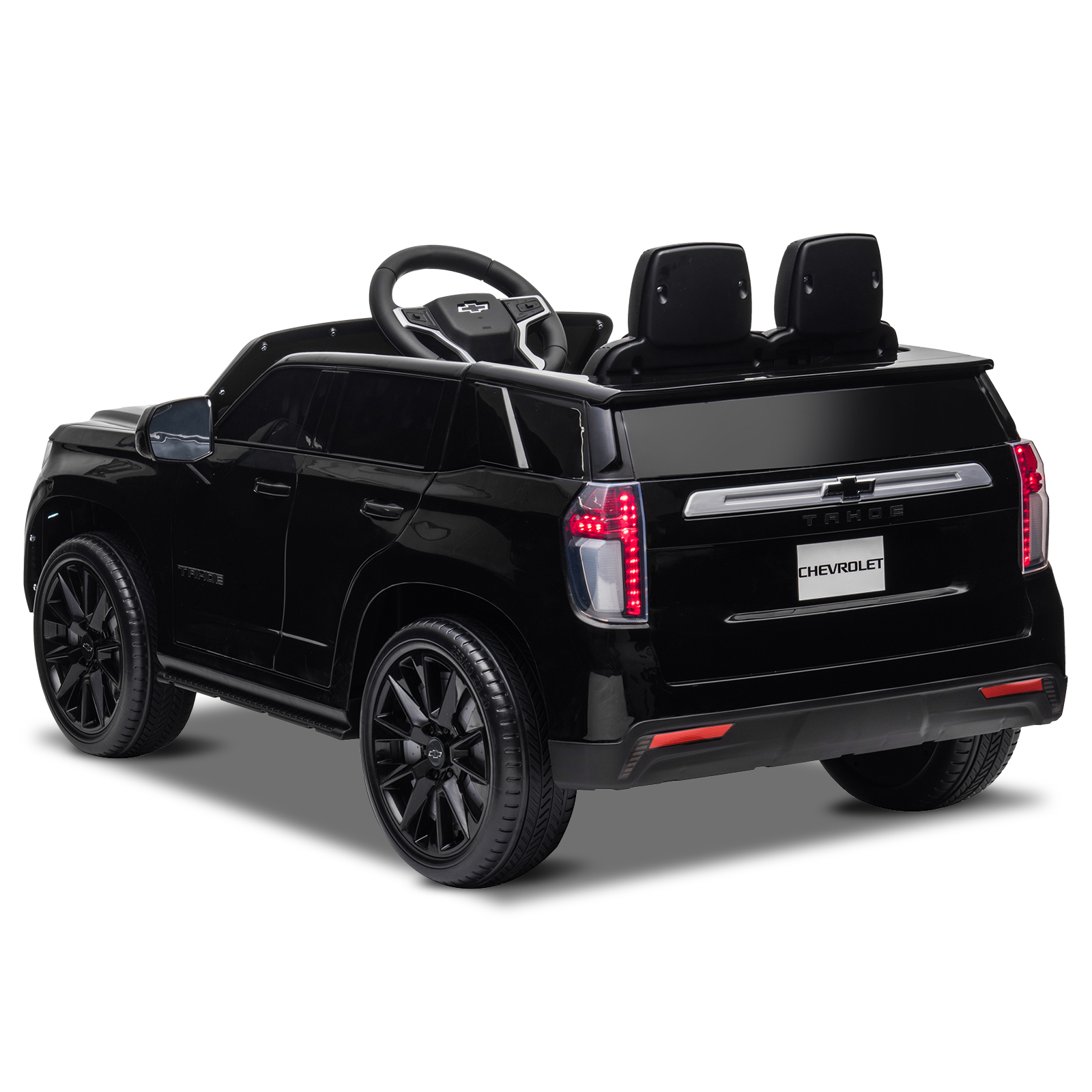 LEADZM Dual Drive 12.00V 7A.h with 2.4G Remote Control HL588 Chevrolet Tahoe SUV Black