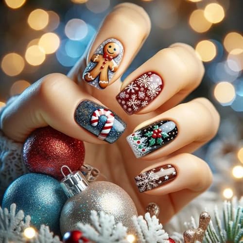 simple christmas nails