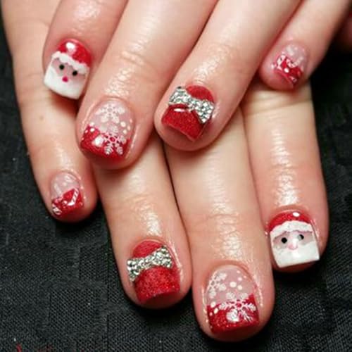 simple christmas nails