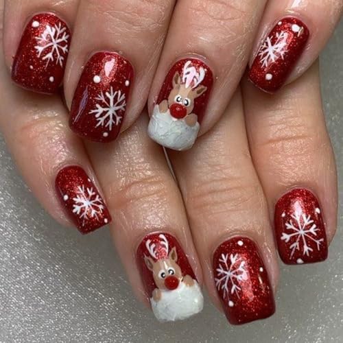 simple christmas nails