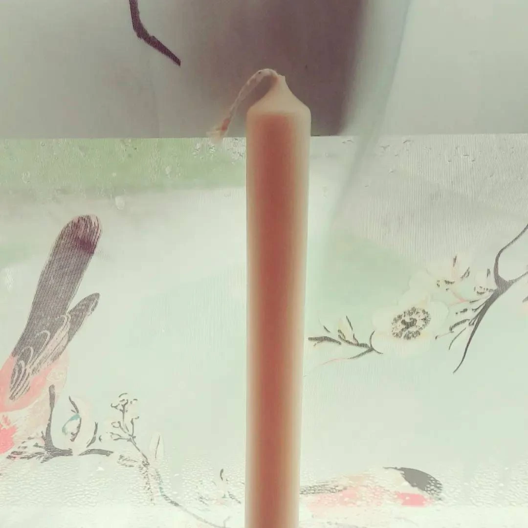 Soy Church dinner candle stick x2 30cm