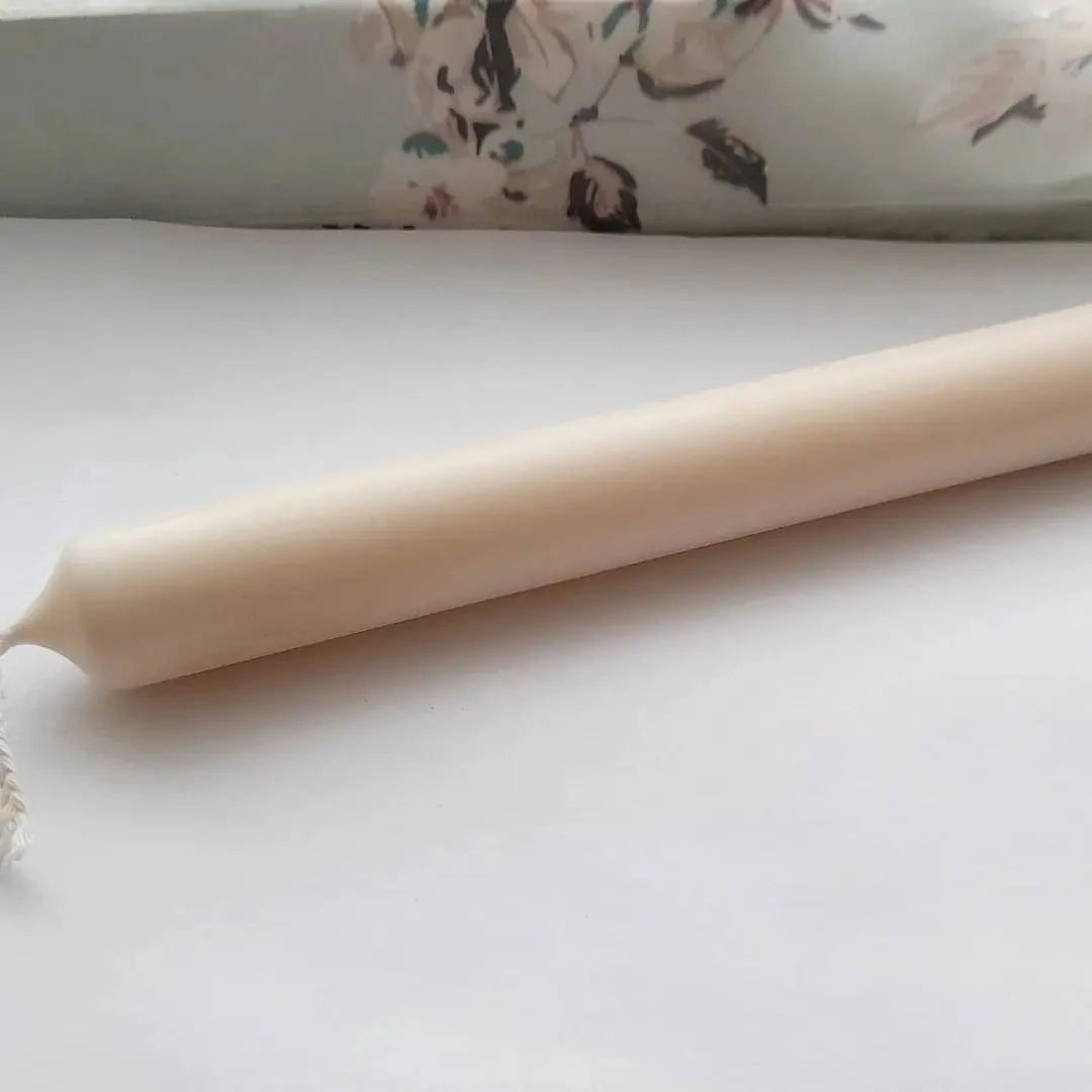 Soy Church dinner candle stick x2 30cm