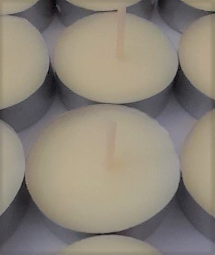 12 Scented solid soy wax tea lights - Homemade with Jasmine Carol's Candles
