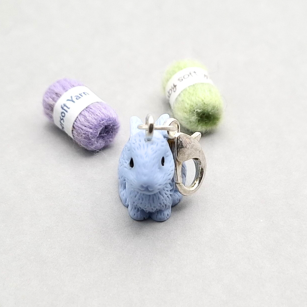 Blue Bunny Stitch Marker