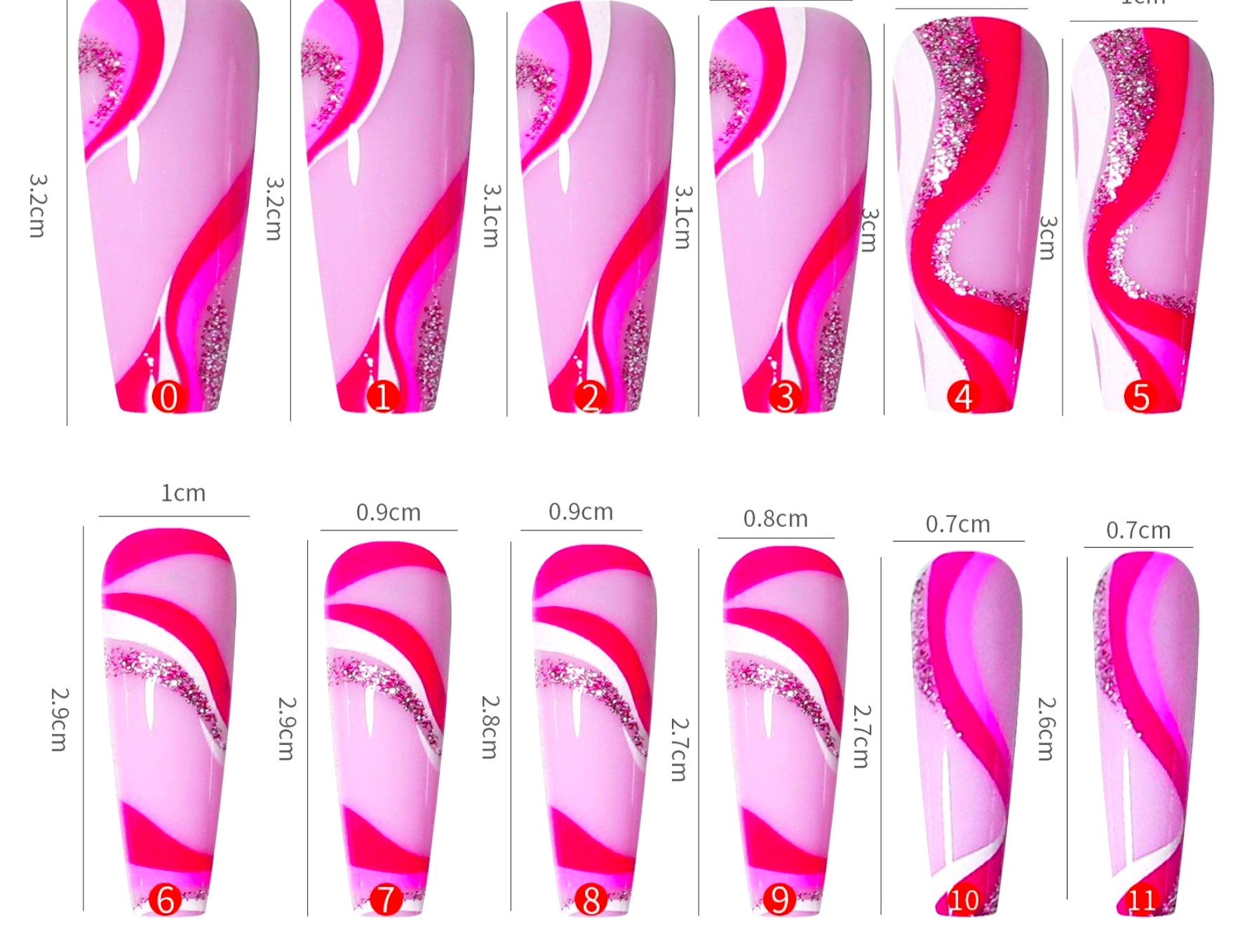 Perfect Nails Collection Glue on Nails BH256-09