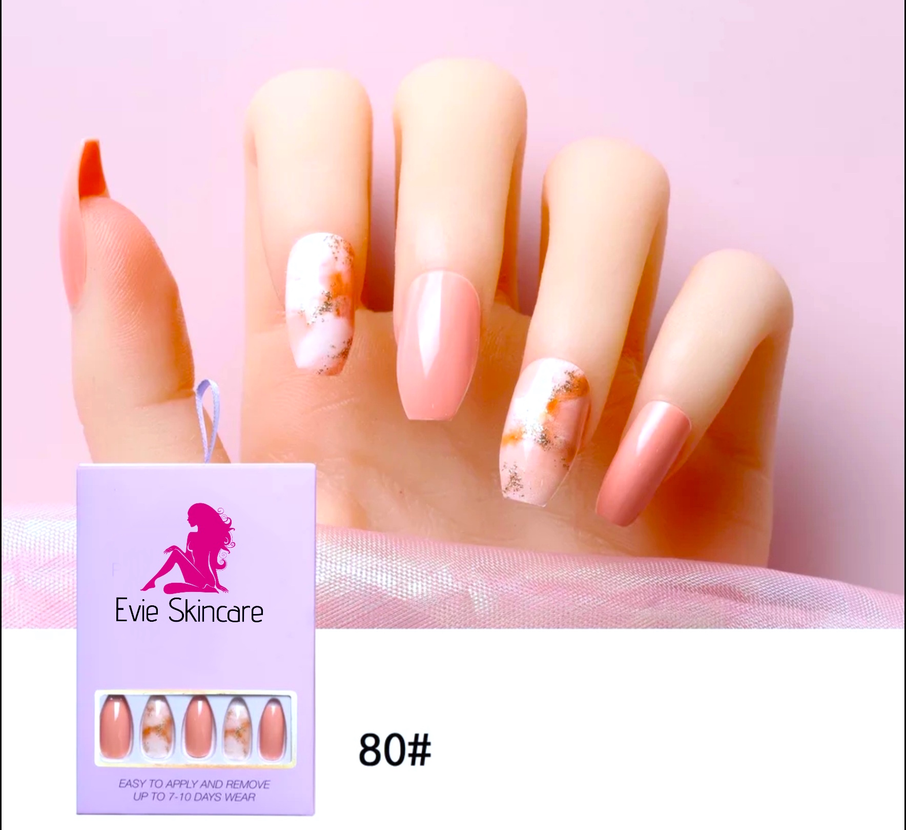 Marble Prints Press On Nails