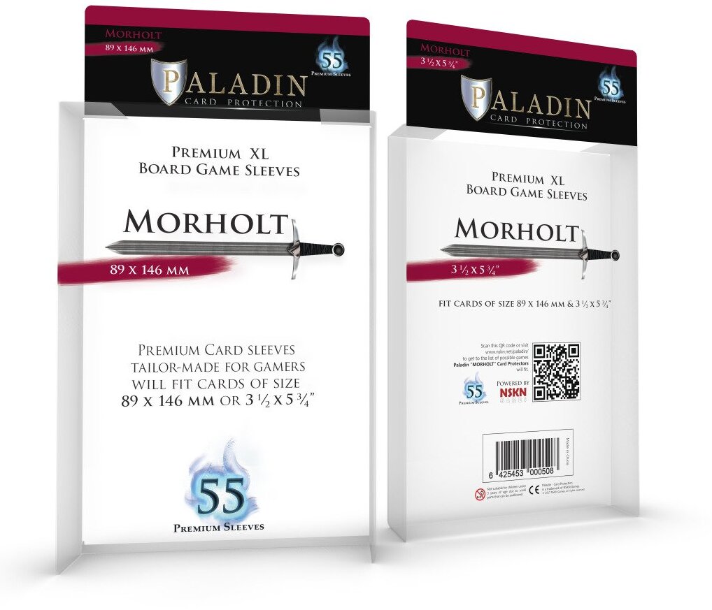 Paladin Sleeves - Morholt Premium XL 89x146mm, qty 55