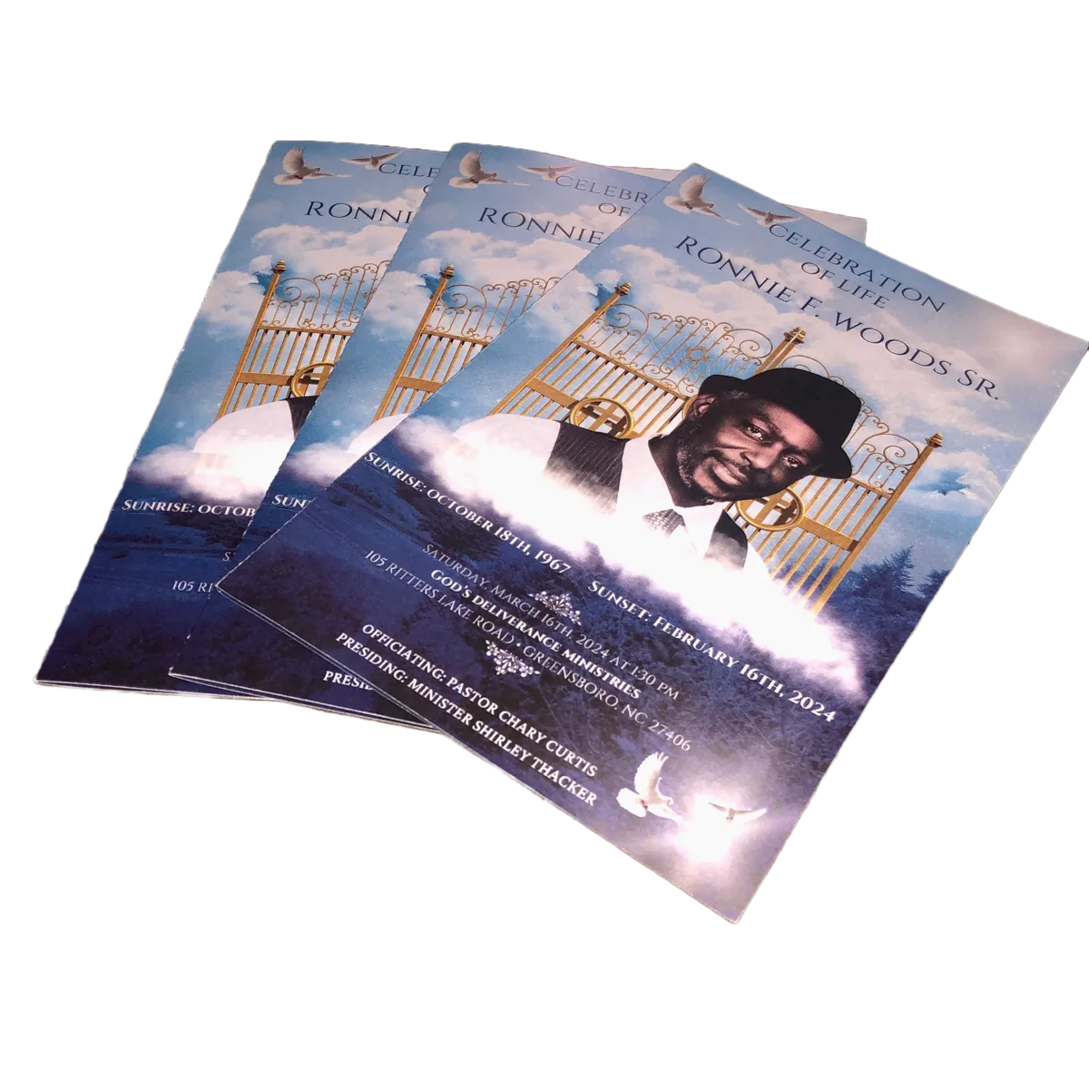 Custom Funeral Program