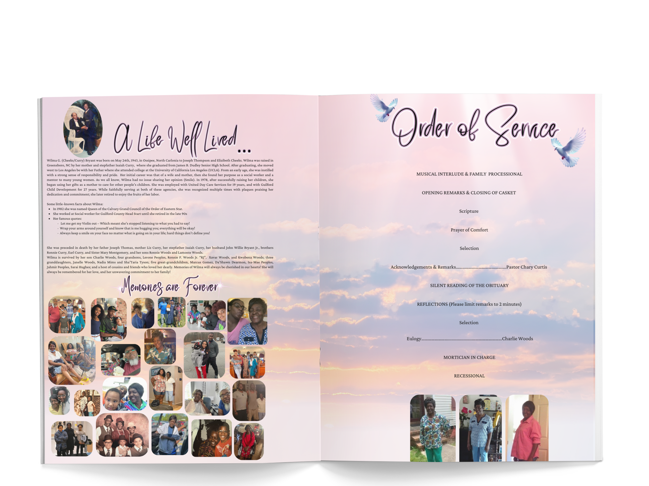 Custom Funeral Program