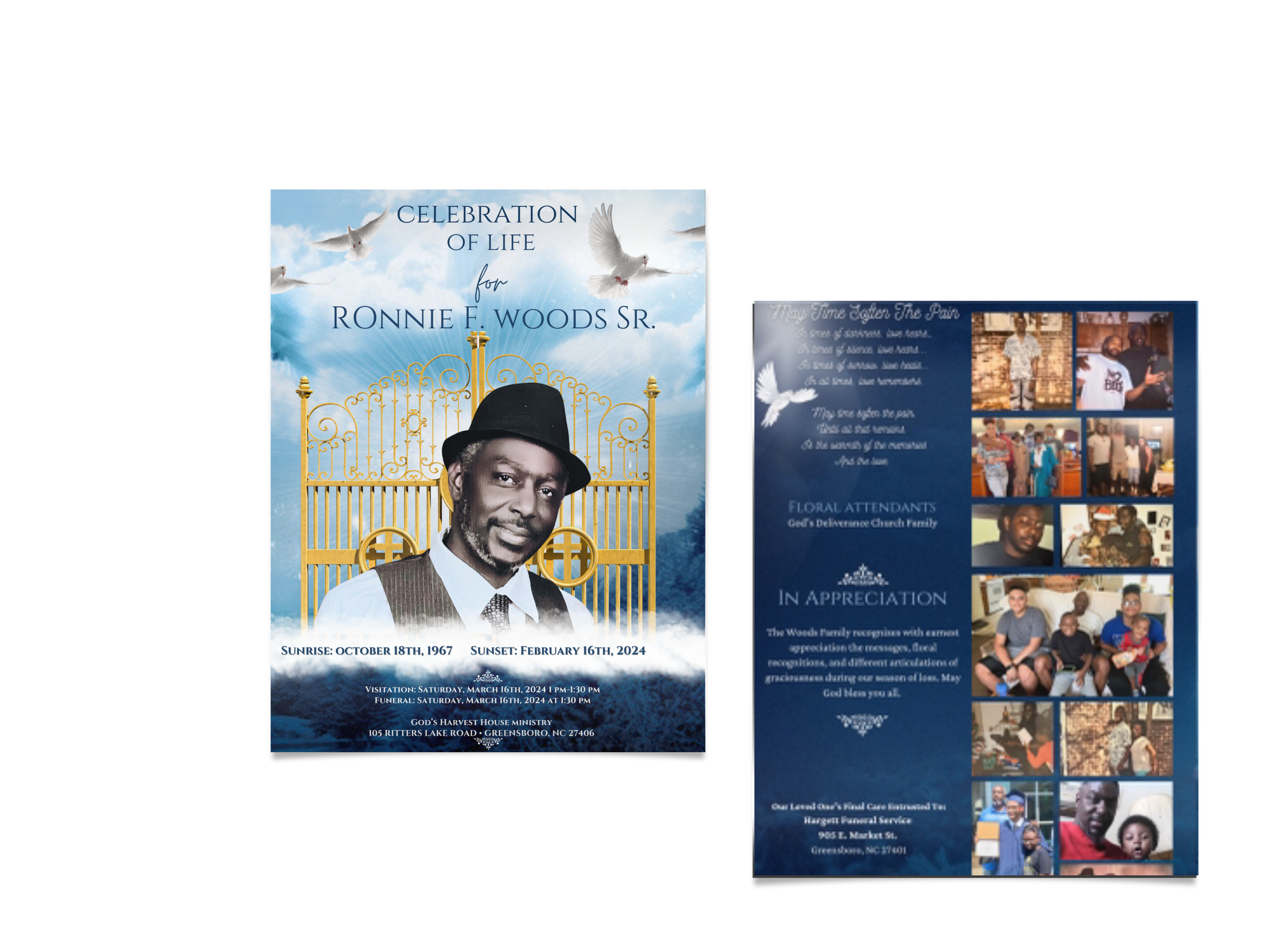 Custom Funeral Program