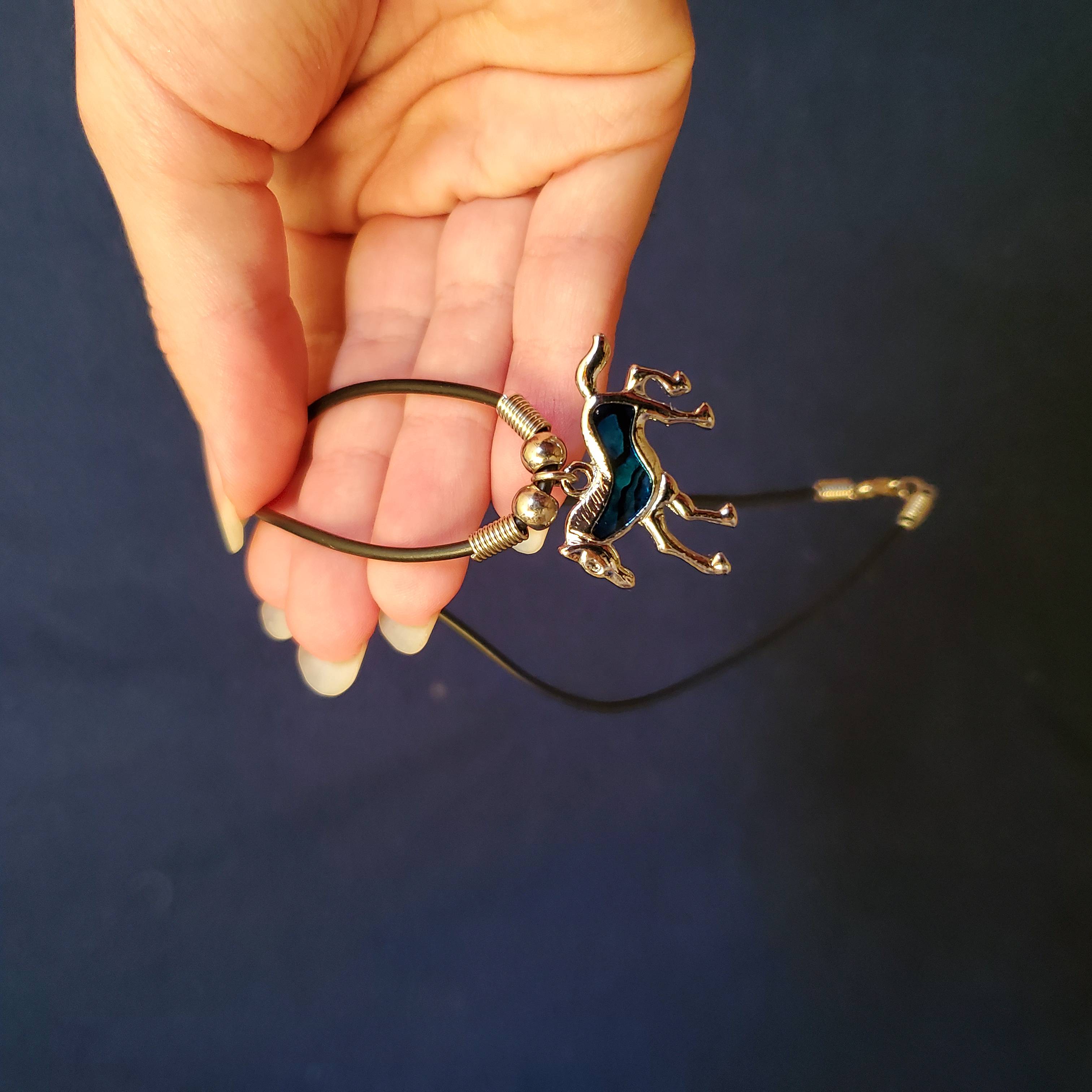 abalone horse necklace