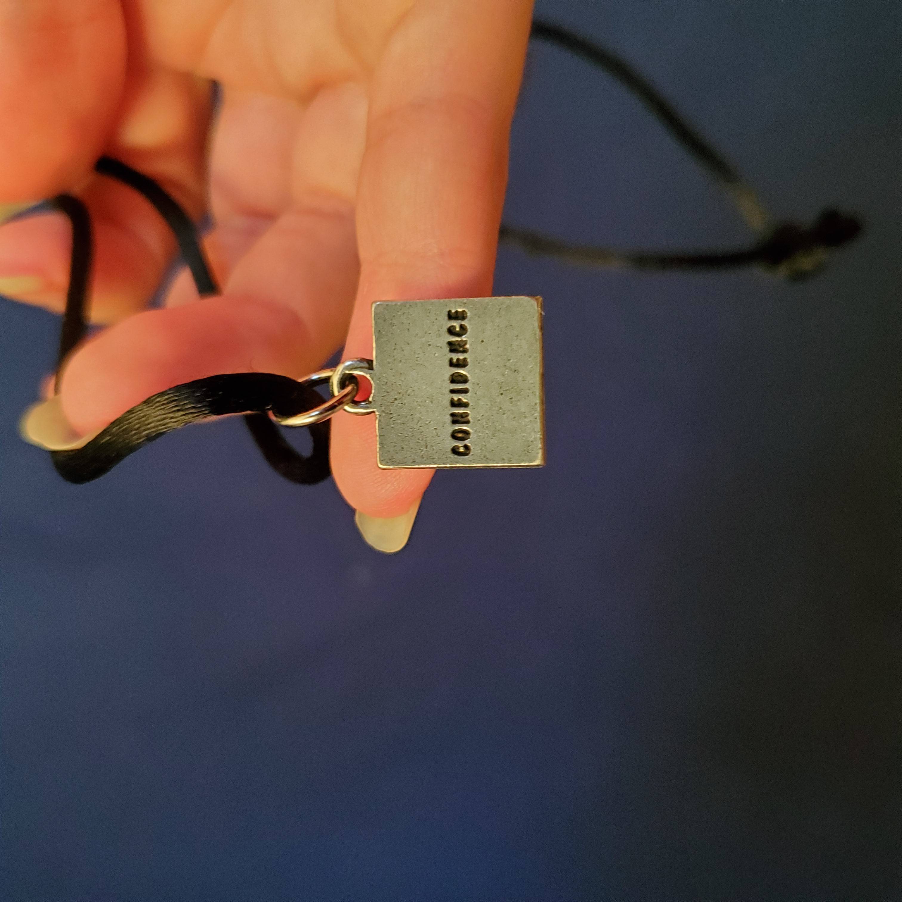 "confidence" girl scout necklace