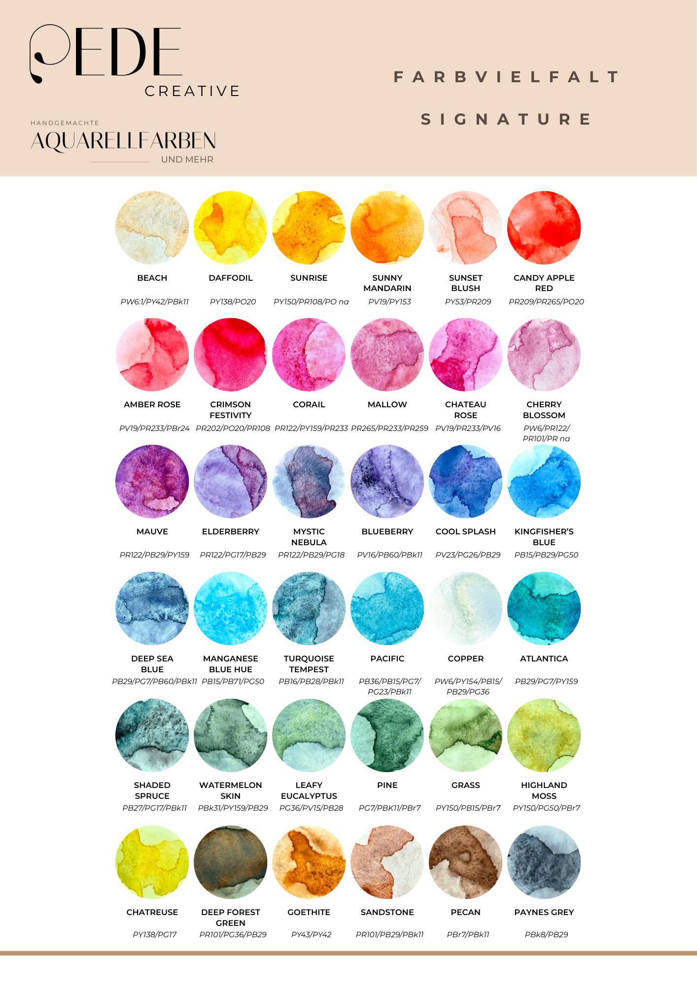 Signature Farbpalette