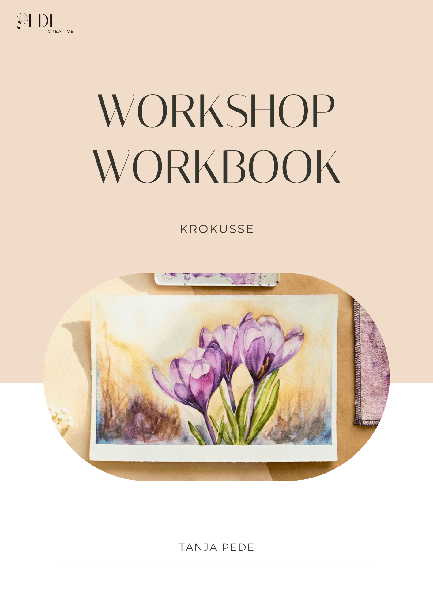 Krokusse im Sonnenlicht Vorlage