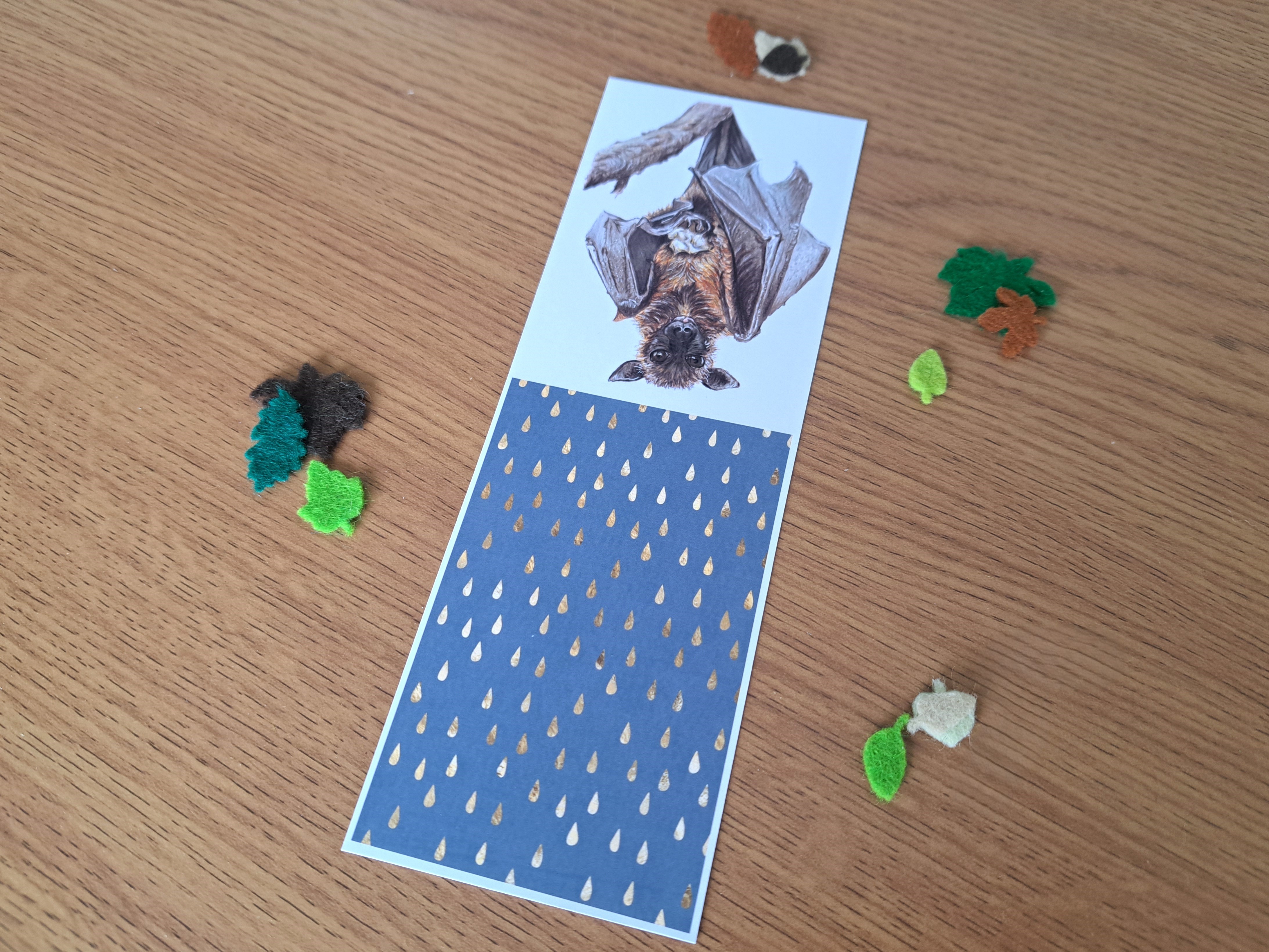 Fruit Bat Bookmark: Bookish Christmas or Any Occasion Gift for Book & Bat Lovers