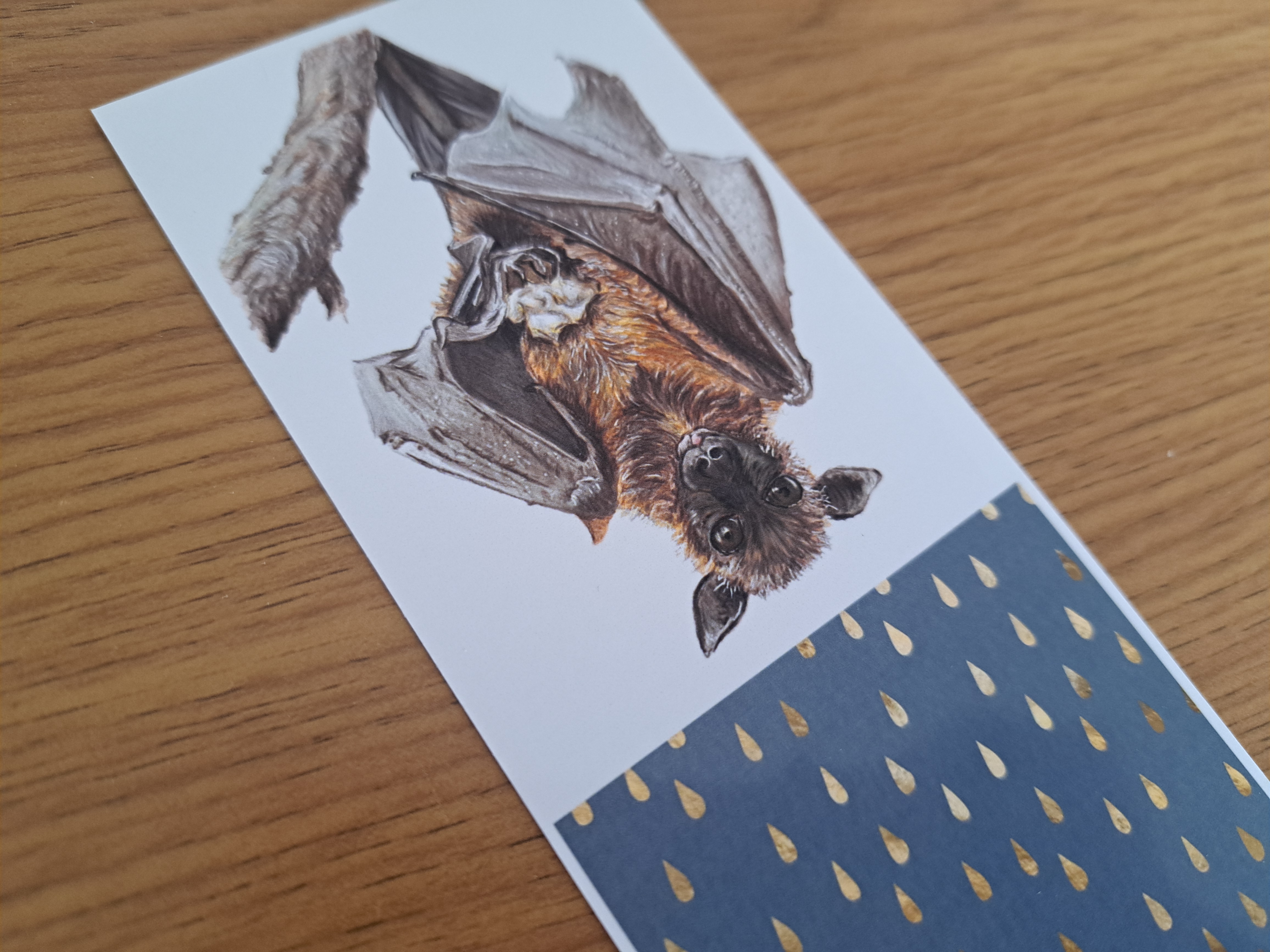 Fruit Bat Bookmark: Bookish Christmas or Any Occasion Gift for Book & Bat Lovers