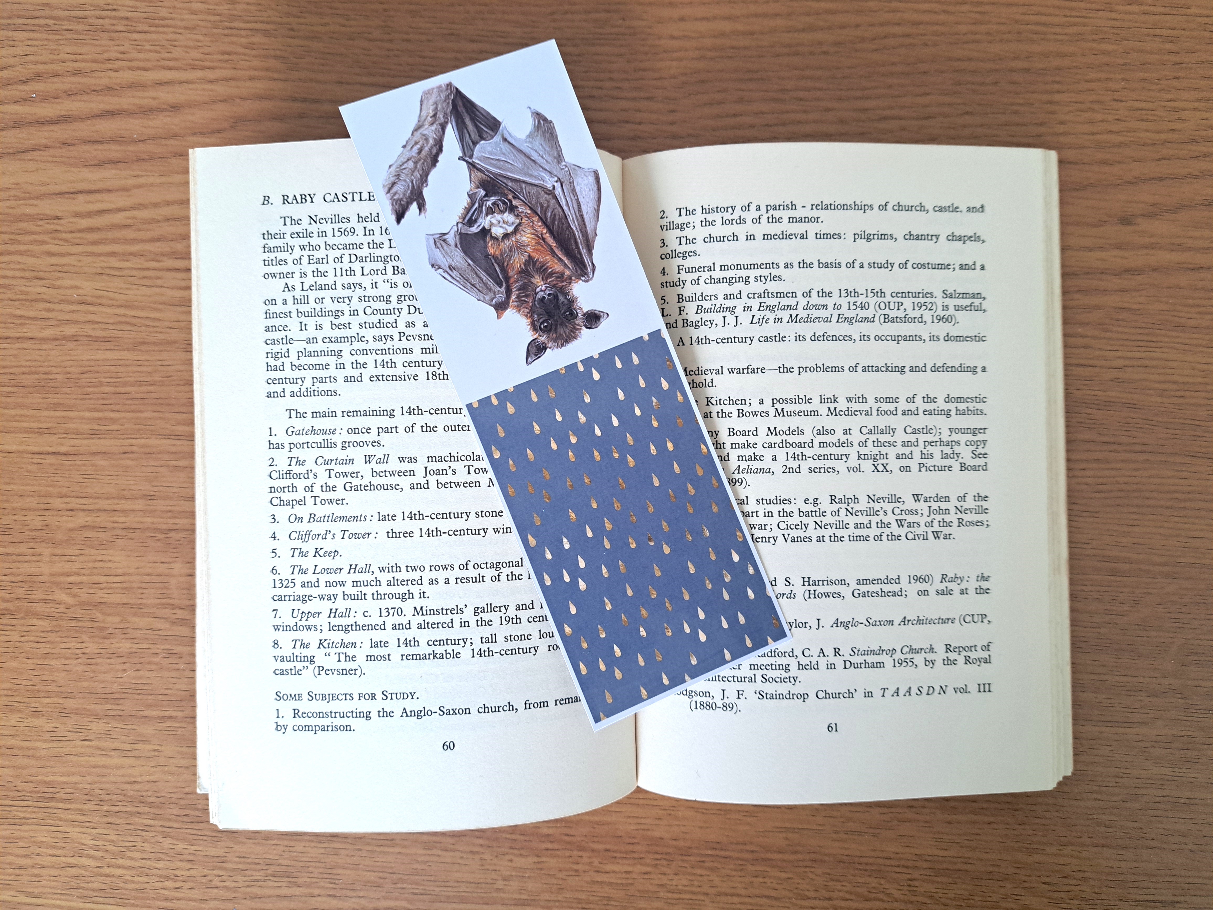 Fruit Bat Bookmark: Bookish Christmas or Any Occasion Gift for Book & Bat Lovers