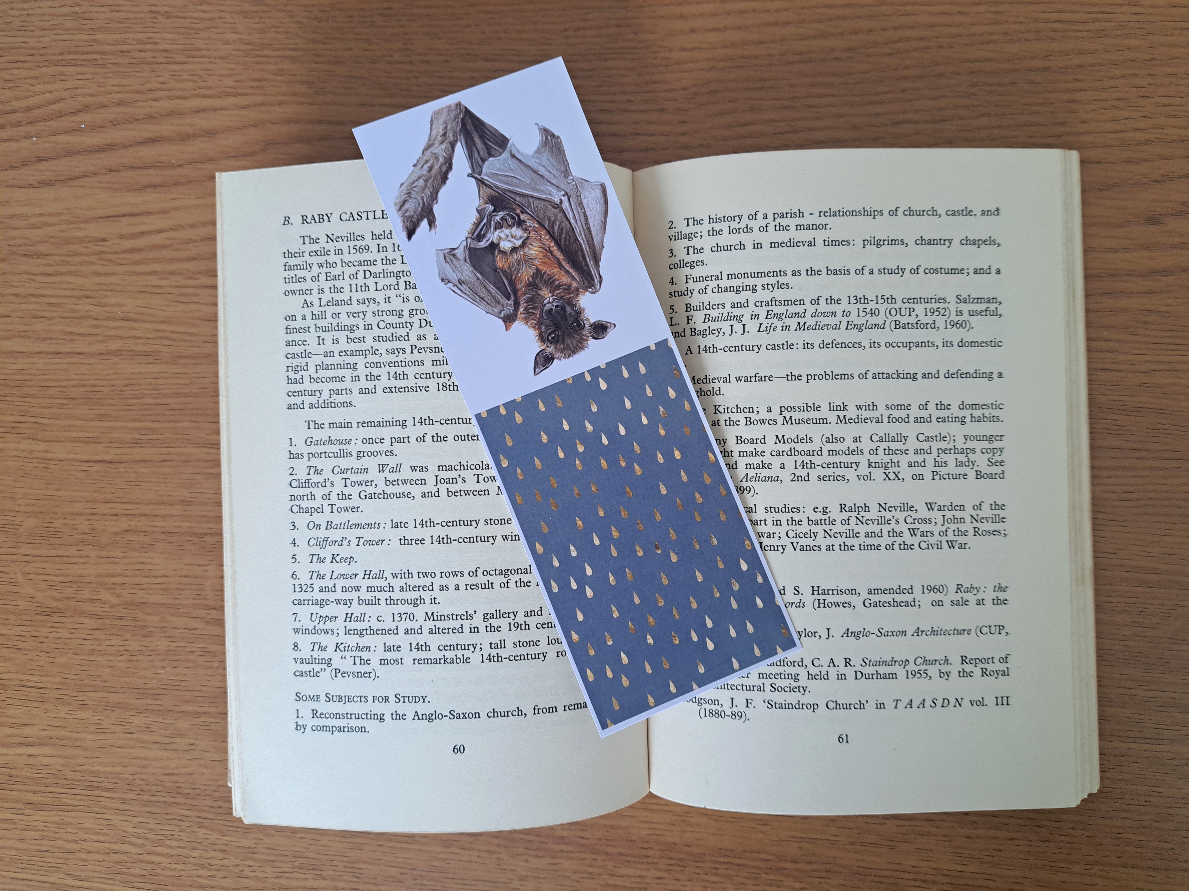 Fruit Bat Bookmark: Bookish Christmas or Any Occasion Gift for Book & Bat Lovers