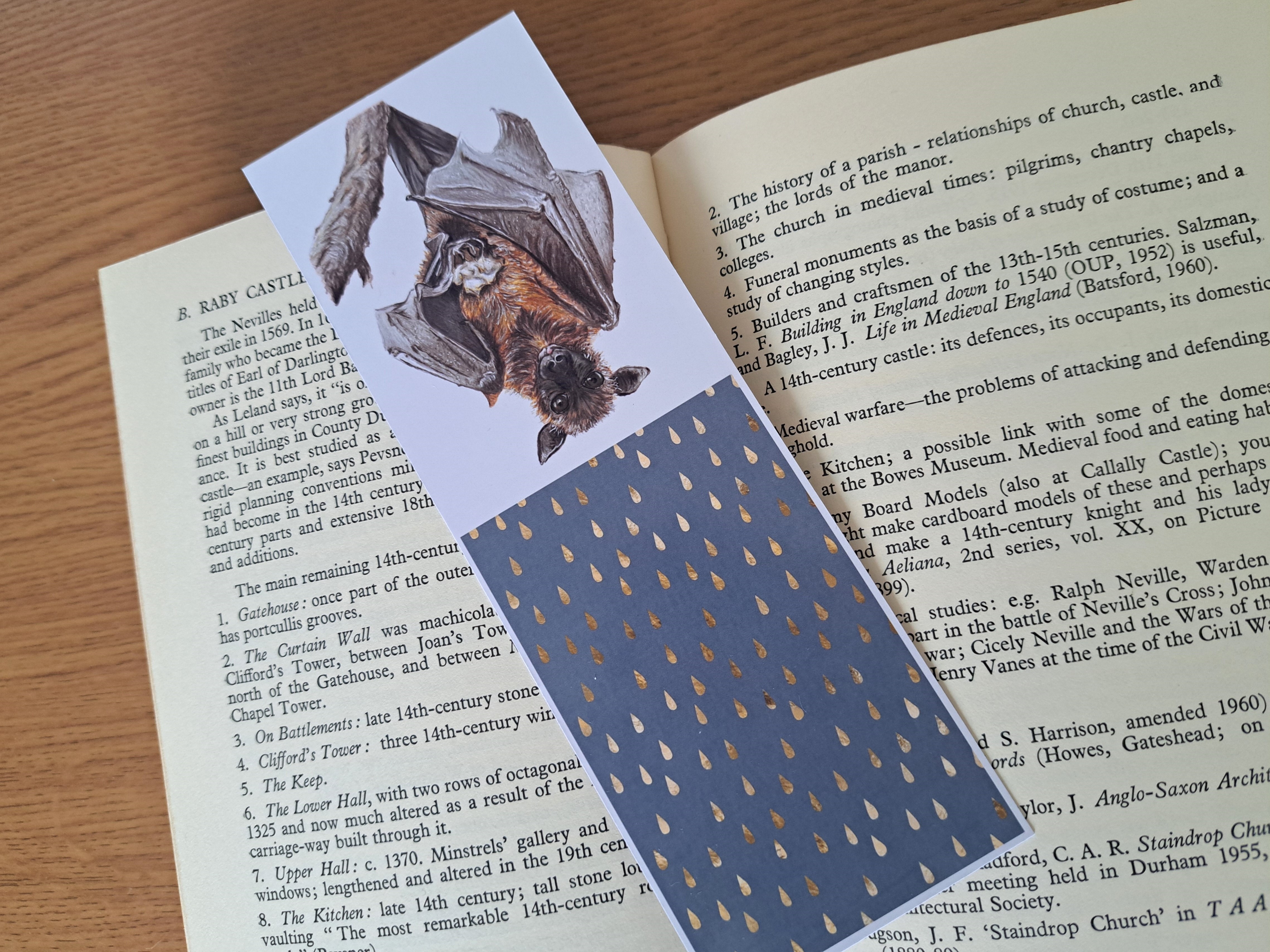 Fruit Bat Bookmark: Bookish Christmas or Any Occasion Gift for Book & Bat Lovers