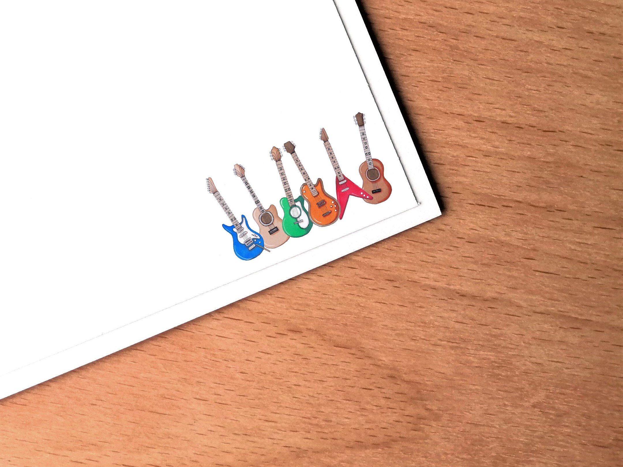 Guitar Birthday Card, Guitarist Card, Music Lover Card, Electric Guitar Card for Musician, Guitar Ca