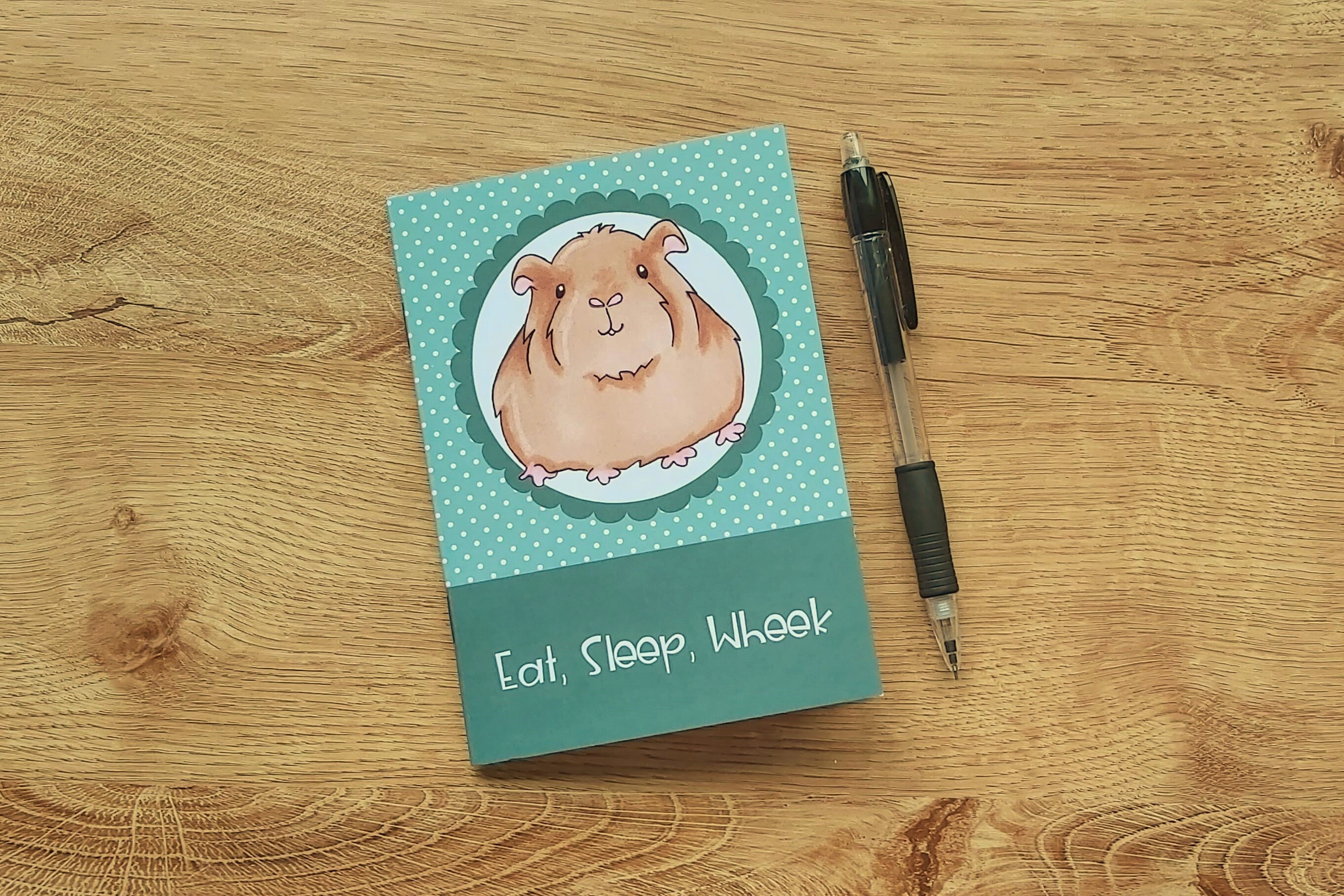Guinea Pig Notebook, Guinea Pig Christmas Gift, Stocking Filler, Eco Friendly Notebook, Guinea Pig S