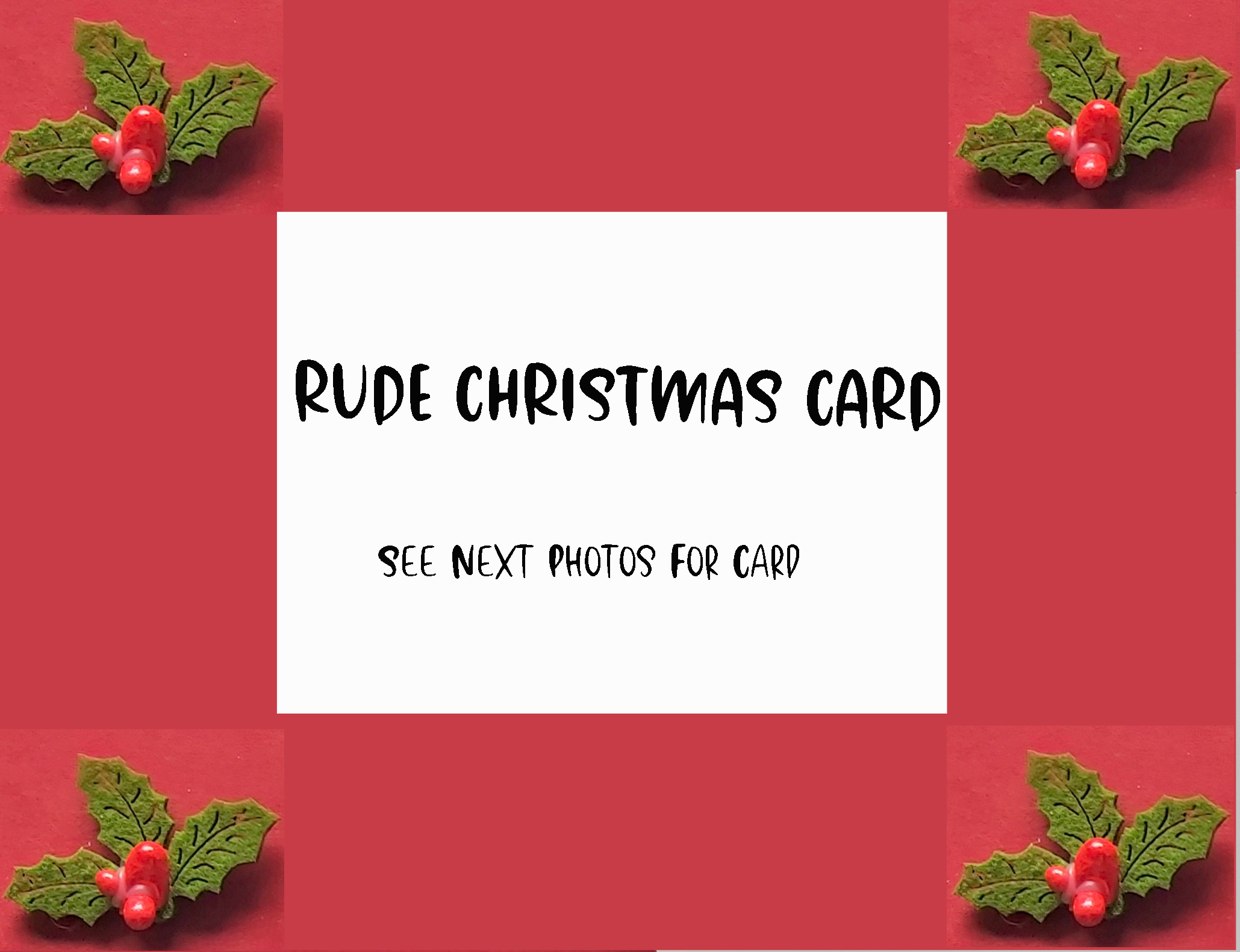Rude Christmas Card: Jingle Balls, Funny Christmas Card for Adults