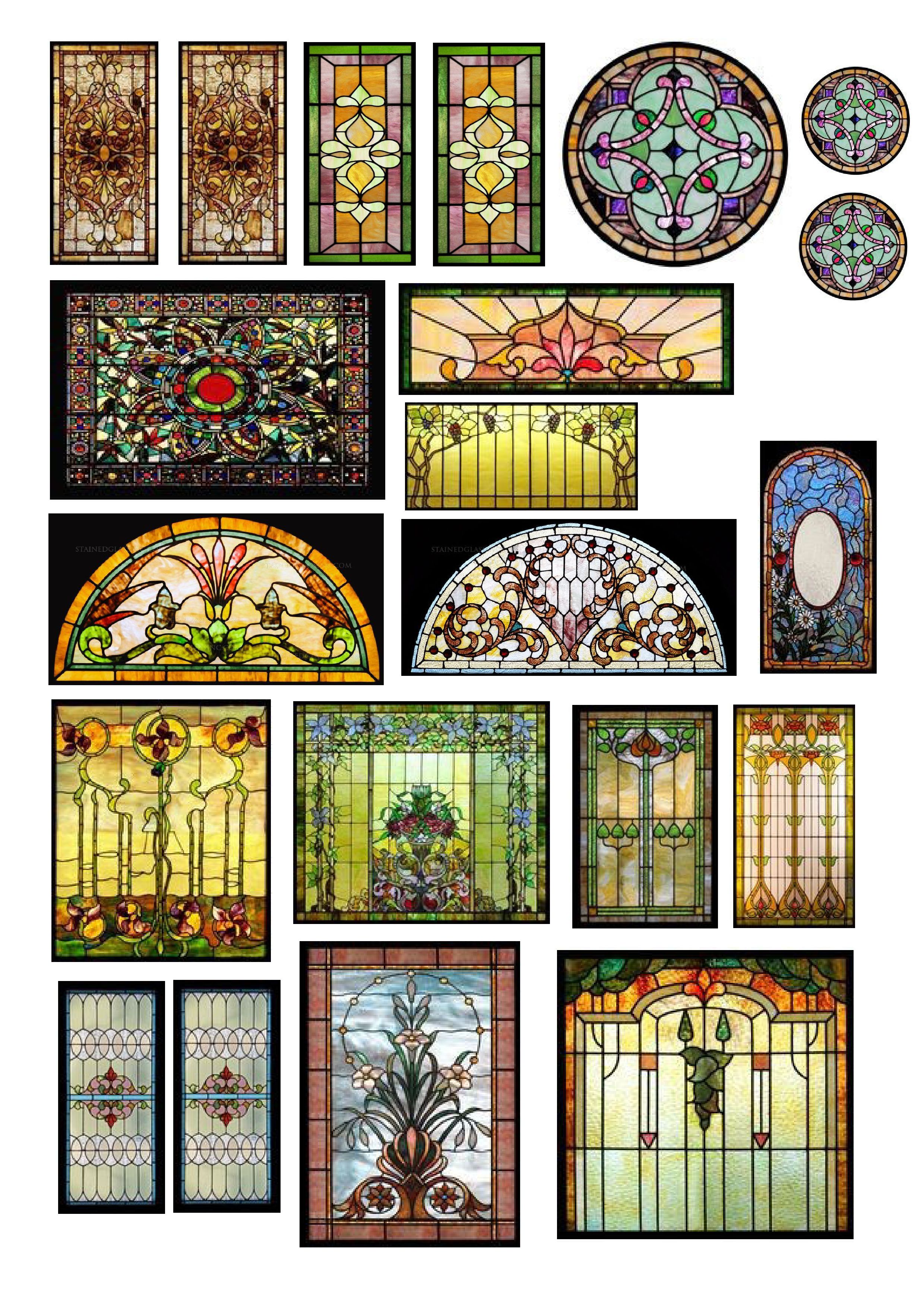 1:12 Stained Glass Windows 1