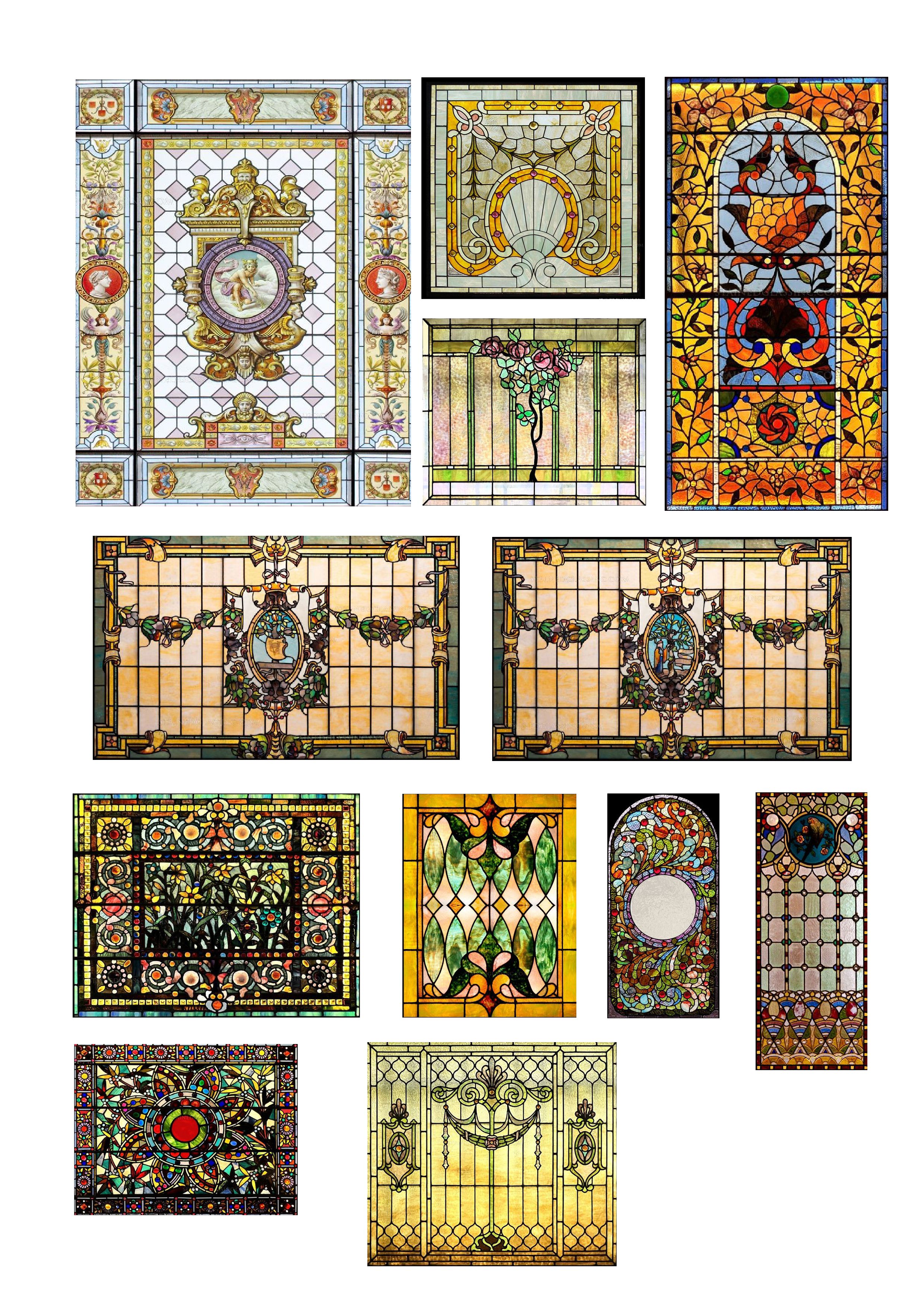 1:12 Stained Glass Windows 4
