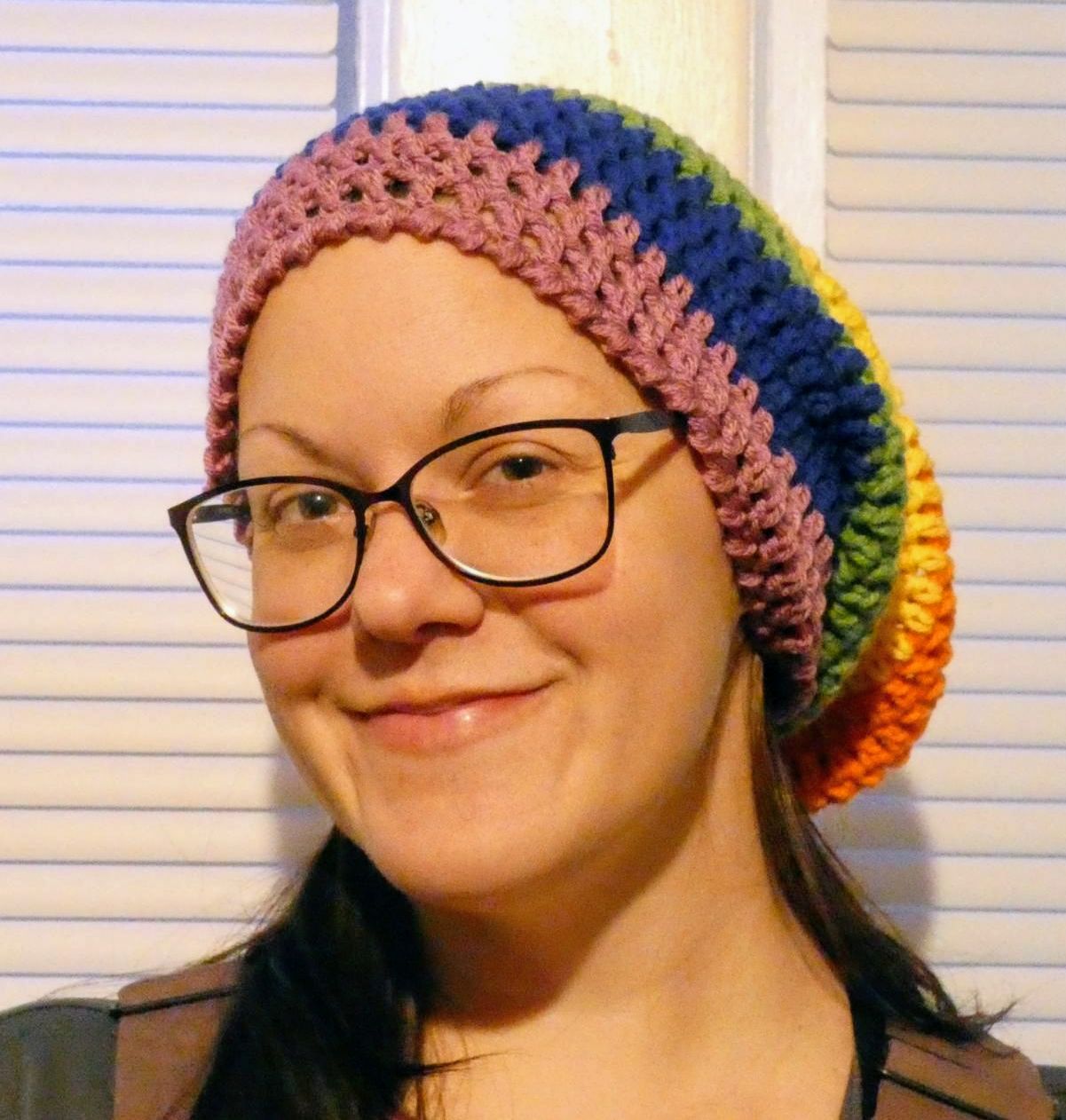 BeriNut Rainbow Slouchy Hat